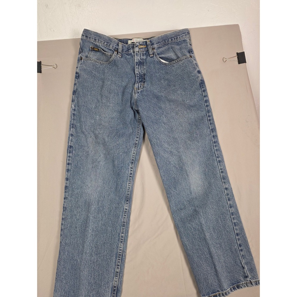 Lee Relaxed Fit‎ Straight Leg Jeans Men's Size 36x30 Blue Denim
